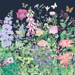 the painted garden floral border night detail
