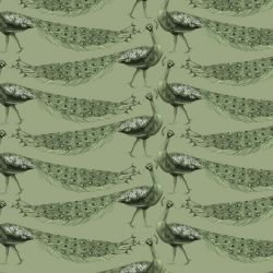 jungle story peacock greens