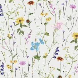 jungle story wild flowers sepia