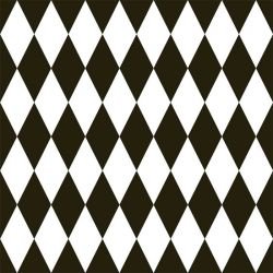 back to basics harlequin small black and white