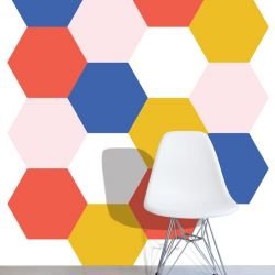 graphic murals beehive bright sky