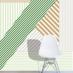 graphic murals lineal industrial eclectic