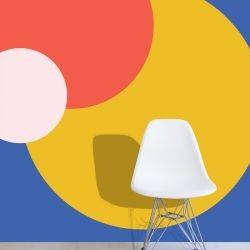 graphic murals moonlight bright sky