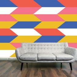 graphic murals parallelogram bright sky