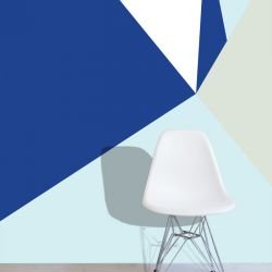 graphic murals reflection blue lagoon