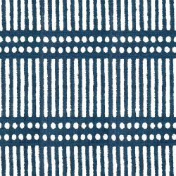 indian block prints dash dot indigo  
