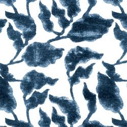 indian block prints flores indigo  