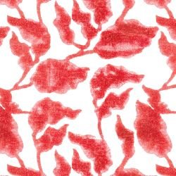 indian block prints flores paprika  