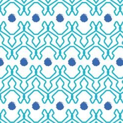 la paradiso  sc tribal dance teal on white