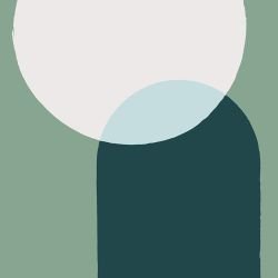 wallscape sun pop green 