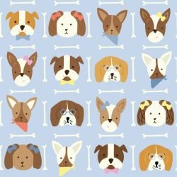 animated animals cute pups autumn