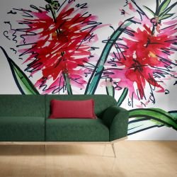 australian native doodles concept bottle brush pop