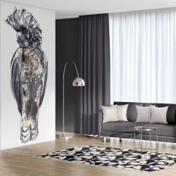 australian native doodles birds banksian cockatoo concept 