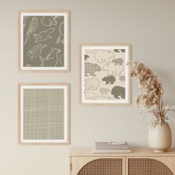 native fauna concept framed artworks