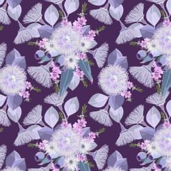 australian wildflowers silver gum bouquet purple