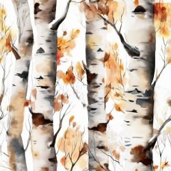 birch forest bronze birch