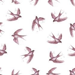 enchanted home birds dusky rose 