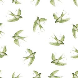 enchanted home birds green 