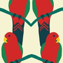 tropical days parrot green 