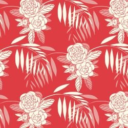 surface vision florals camilas red