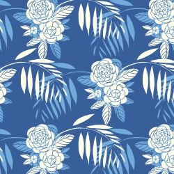 surface vision florals camilas retroblue