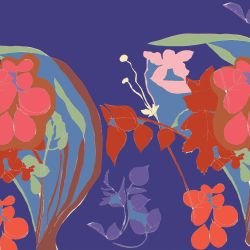 surface vision florals flower jungle detail