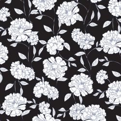 surface vision florals marbellapeony black and white