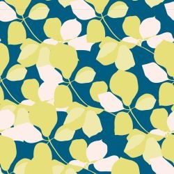 surface vision florals spring leaves peacock