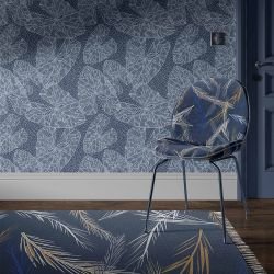 the natural jungle concept rug feathery indigo 