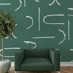 boho sketches concept wallpaper pepple play teal