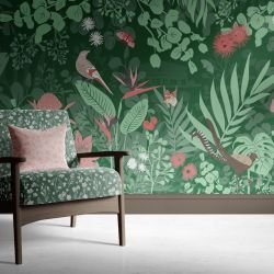 bushland beauties concept wall mural  cushion and upholstery
