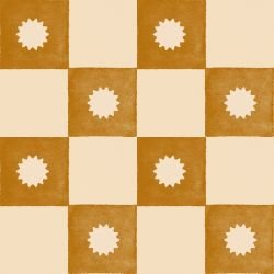 checkers stamp tiles desert