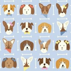 animated animals cute pups autumn 