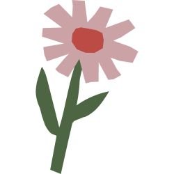 playful pops sunflower bloom pink green