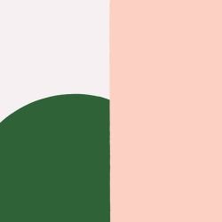 wallscapes hiding curve peach green 
