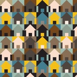 whimsical impressions house row dust