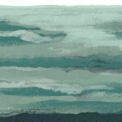 coastline impressions rough seas 