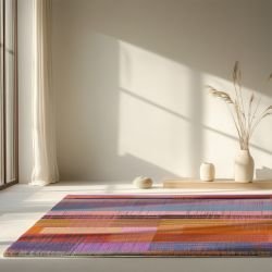 colour currents concept rug fragment loom