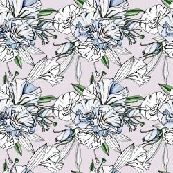 flower doodles bouquet sketches blue green