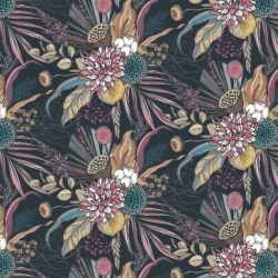 flower doodles garden treasures vintage dark