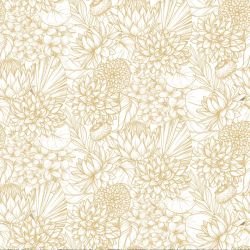 flower doodles keepsake botanicals light yellow white