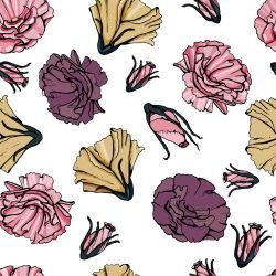 flower doodles rustic buds dolly