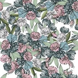 flower doodles sketched florals greenery