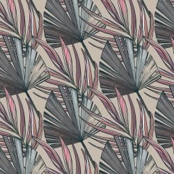 flower doodles swaying palms vintage