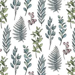 flower doodles timeless foliage greenery