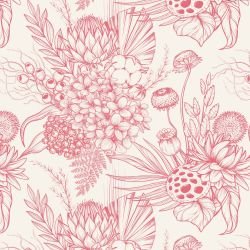 flower doodles wildflower heirloom doll eggshell