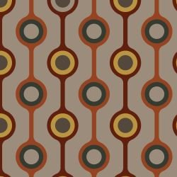 retro modern circle stripes tertiary multi