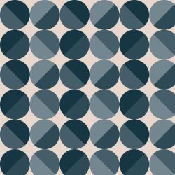 retro modern orbs blue beige