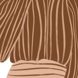 elegant contours serene form brown