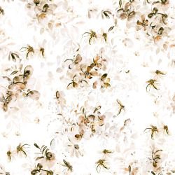 enchanted home indigo floral dream tan white